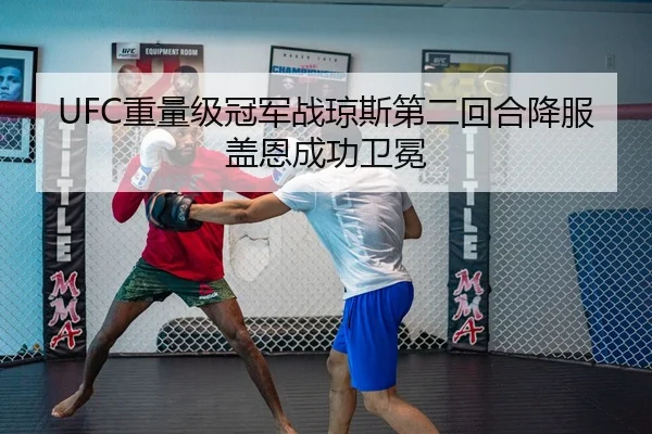 UFC重量级冠军战琼斯第二回合降服盖恩成功卫冕